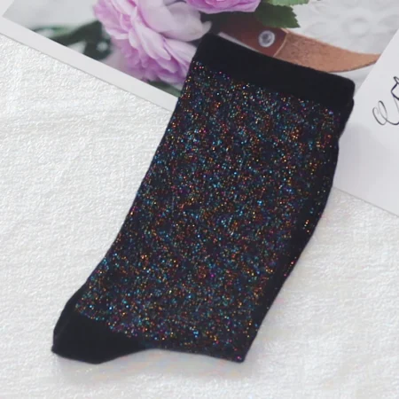 Chaussettes femme paillettes 3 paires