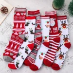 Chaussettes de Noël Unisexes en coton épais