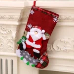 Décoration de Noël chaussettes de Noël – Motifs festifs et suspendus