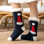 Chaussettes thermiques antidérapantes Noël