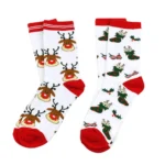 Chaussettes de Noël mi-mollet homme femme – Confort et motifs festifs