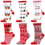 Chaussettes de Noël mi-mollet homme femme – Confort et motifs festifs
