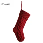 Chaussettes de Noël en tricot torsadé – Chaudes et festives