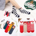 Lot 4 paires de chaussettes Noël pour femme