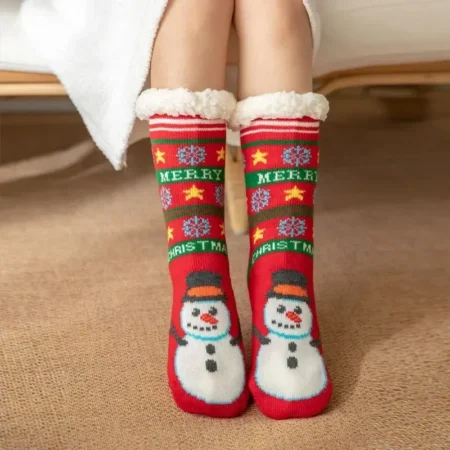 Chaussettes Bonhomme de neige femme