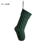 Chaussettes de Noël en tricot torsadé – Chaudes et festives