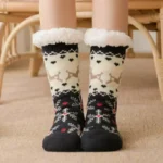 Chaussettes chaussons femme hiver