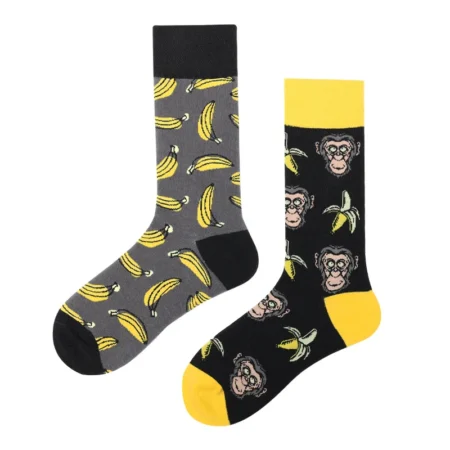 Chaussettes bananes singe