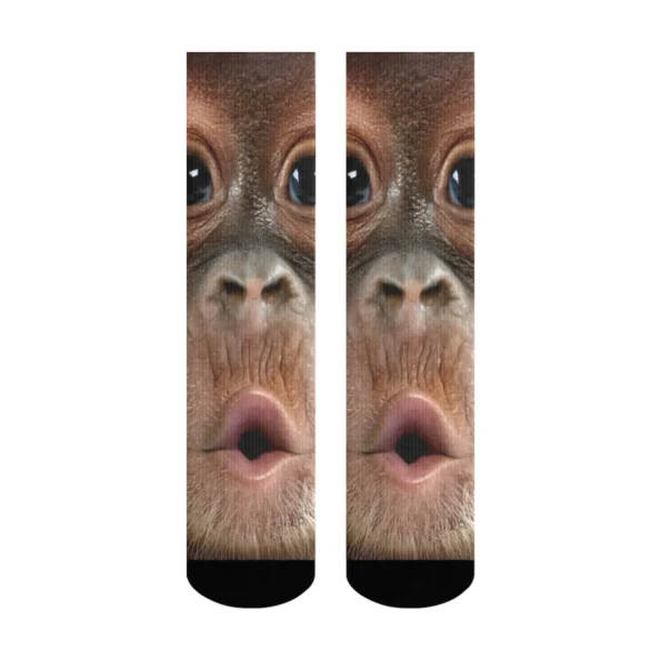 Chaussettes rigolotes singe