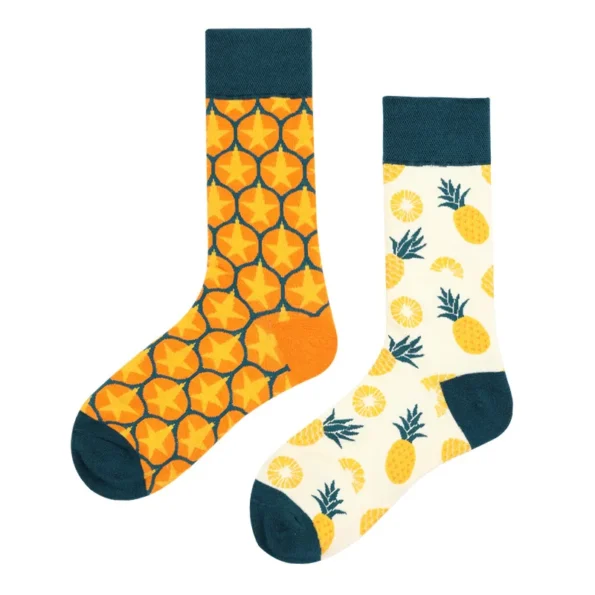 Chaussettes ananas dépareillées