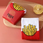 Chaussettes frites avec boîte