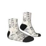 Chaussettes notes de musique colorées