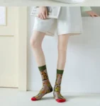Lot de 5 paires de chaussettes femme transparentes à motifs