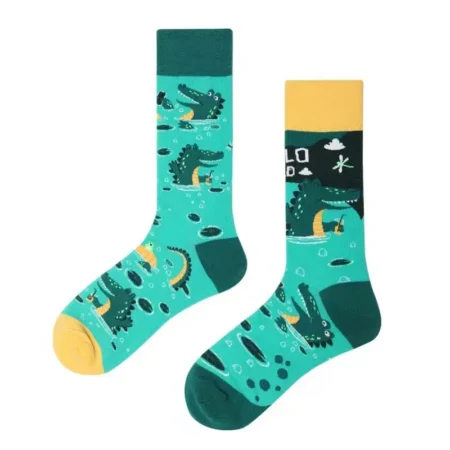 Chaussettes crocodiles rigolotes