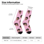 Chaussettes personnalisées photo visage