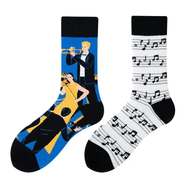 Chaussettes musique dépareillées