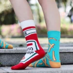 Chaussettes Ketchup frites pour femme