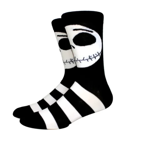 Chaussettes Jack Skellington à rayures