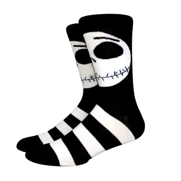 Chaussettes Jack Skellington à rayures