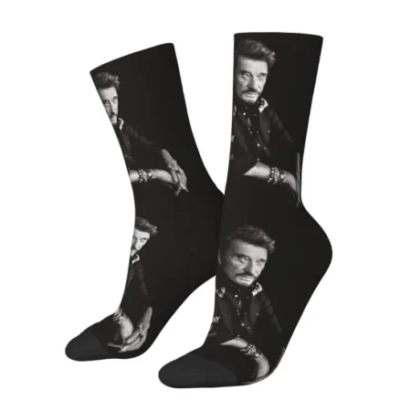 Chaussettes Johnny Hallyday unisexes extensibles