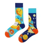 Chaussettes colorées smiley