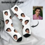 Chaussettes personnalisées photo visage