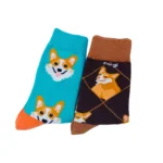 Chaussettes Corgi pour femme lot de 5 paires