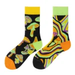 Chaussettes champignons colorées