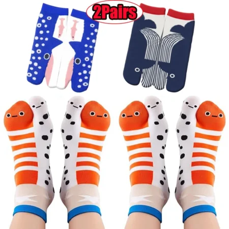 Chaussettes rigolotes japonaises (lot de 2 paires)