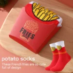 Chaussettes frites avec boîte