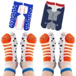 Chaussettes rigolotes japonaises (lot de 2 paires)