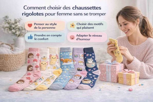 Comment choisir des chaussettes rigolotes pour femme sans se tromper