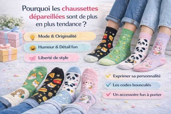 Pourquoi les chaussettes dépareillées sont de plus en plus tendance