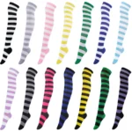 Chaussettes longues rayées