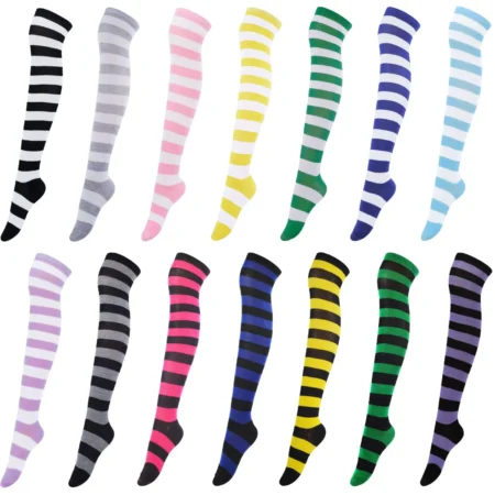 Chaussettes longues rayées