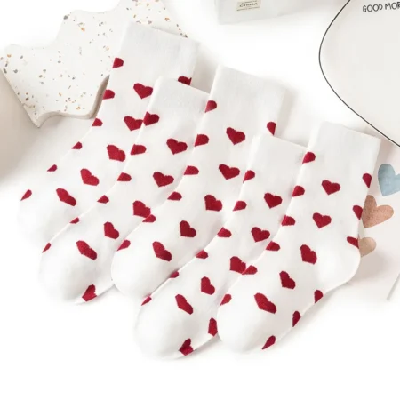 Chaussettes coeur femme