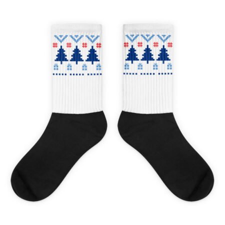 Chaussettes Noël Sapin bleu