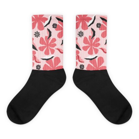 Chaussettes Fleurs roses