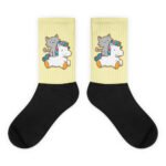 Chaussettes Kawaii licorne chat