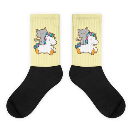 Chaussettes Kawaii licorne chat