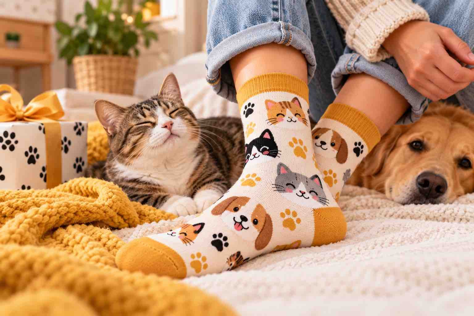 Chaussettes animaux originales