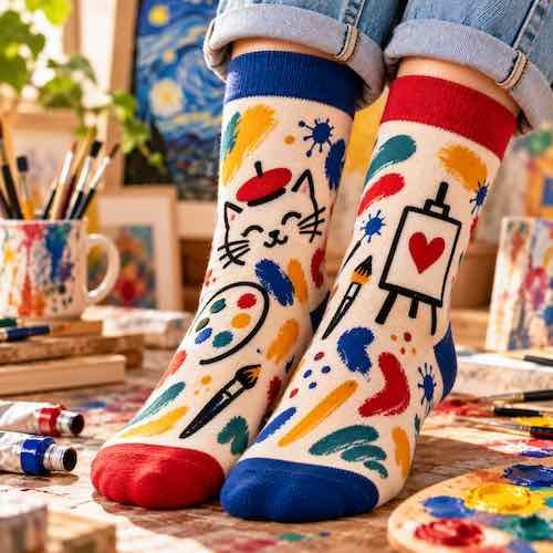 Chaussettes art originales